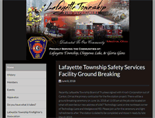 Tablet Screenshot of lafayettetwpfire.com